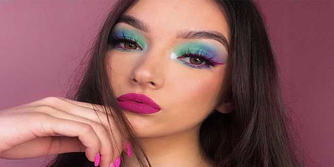ترکیب-های-حرفه-ای-رنگی-در-آرایش-صورت